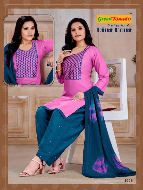 Ding Dong Patiyala Cotton Designer Exclusive Readymade Suit